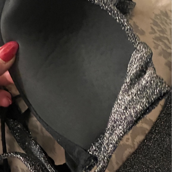 Victoria’s Secret PINK black bikini set with sparkles - Picture 5 of 9